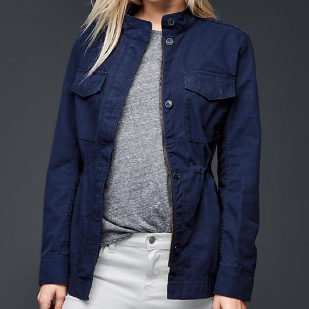 Gap Utility Jacket True Indigo Dark Blue Women’s‎ Small